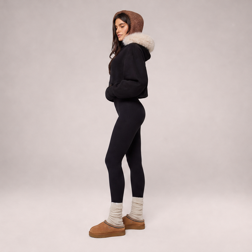 Voltara – Leggings Vita Alta Foderati in Pile lifestyle