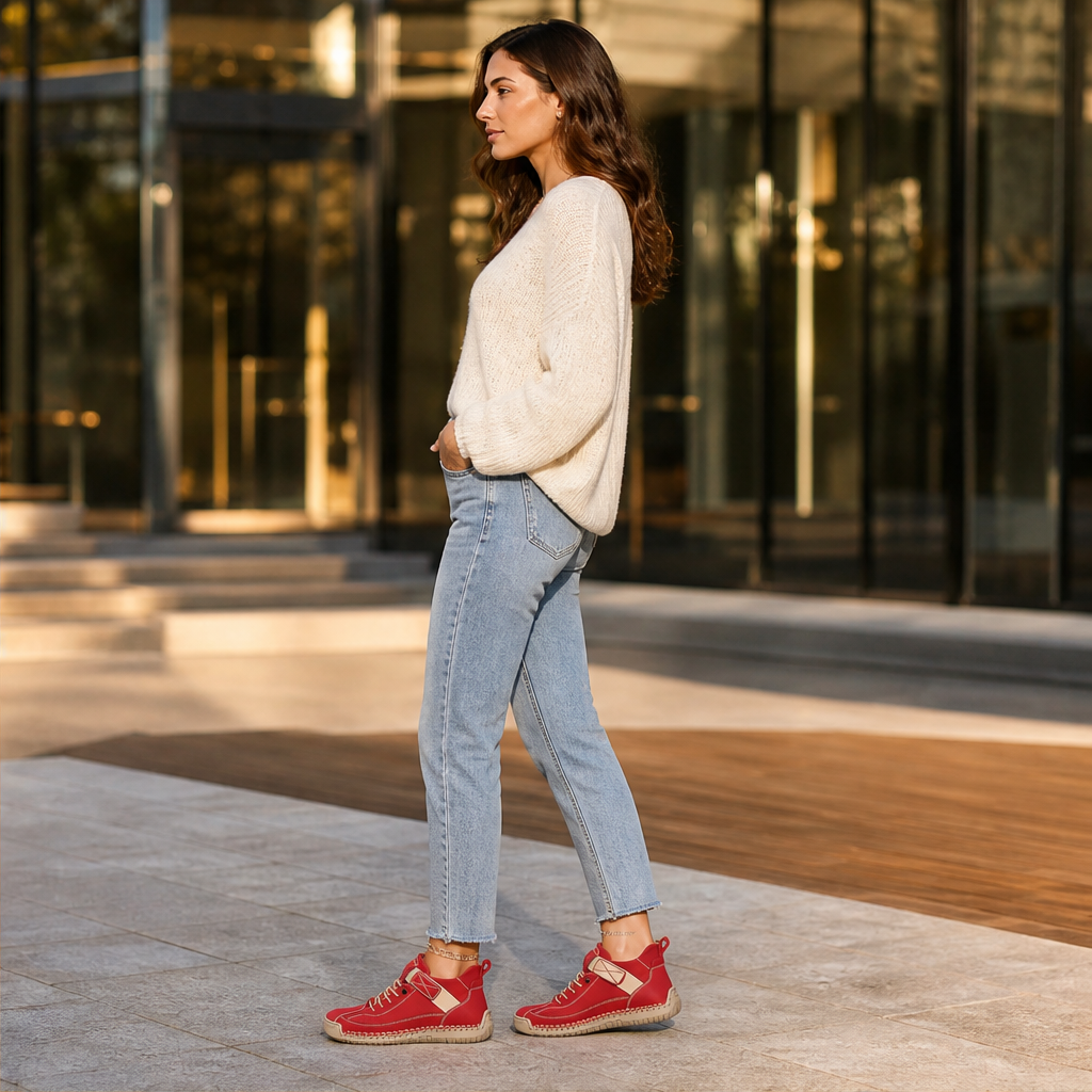 Geraldine – Sneakers Ortopediche in Pelle lifestyle