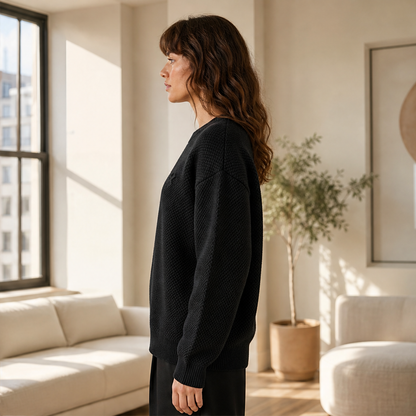 Vernoli – Maglione Girocollo Trama a Rombi lifestyle