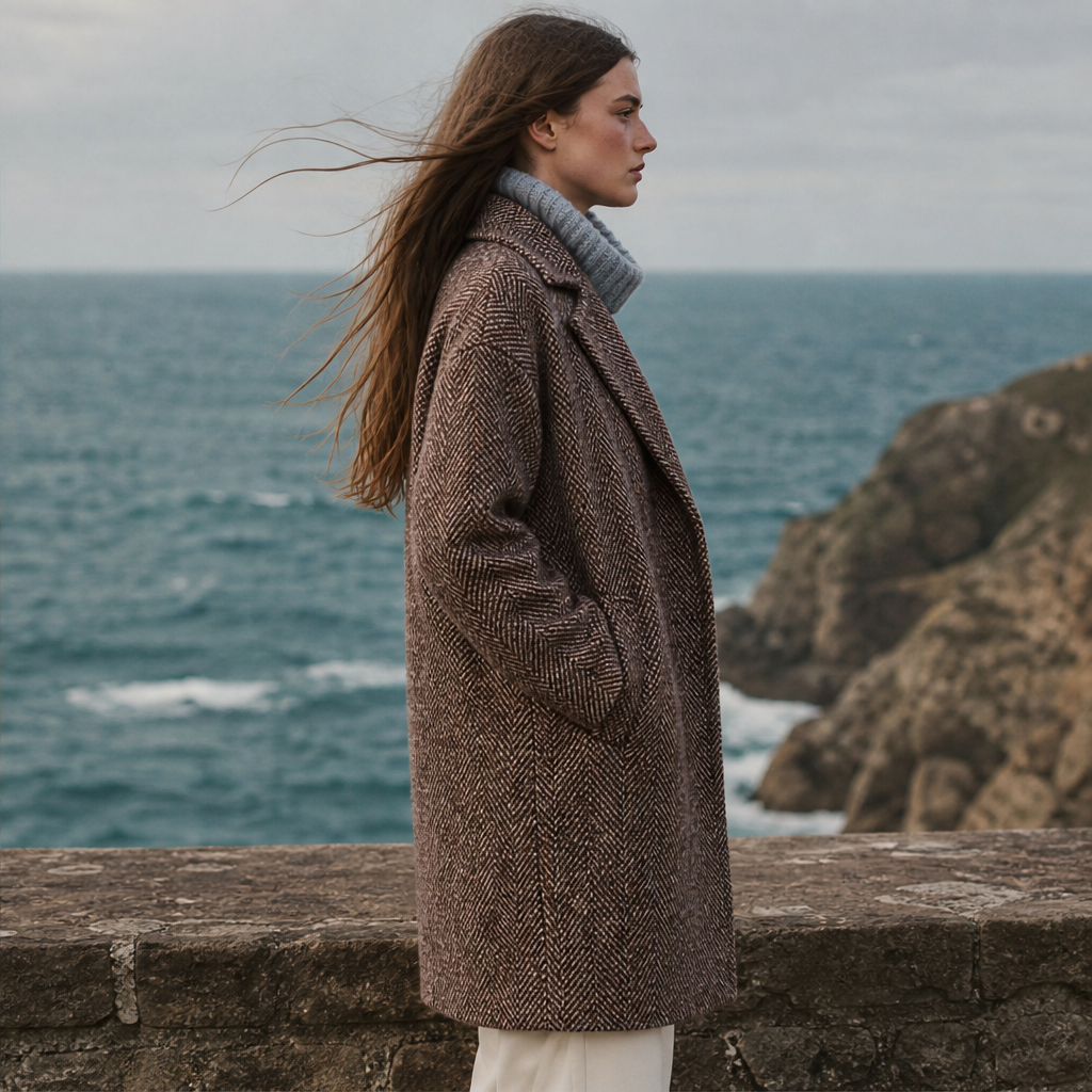 Valbrina – Cappotto Oversize in Fischgrät lifestyle
