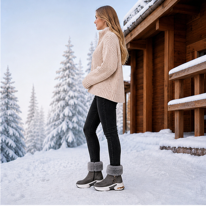 Nevalia – Stivaletti da Neve Antiscivolo con Pelliccia lifestyle