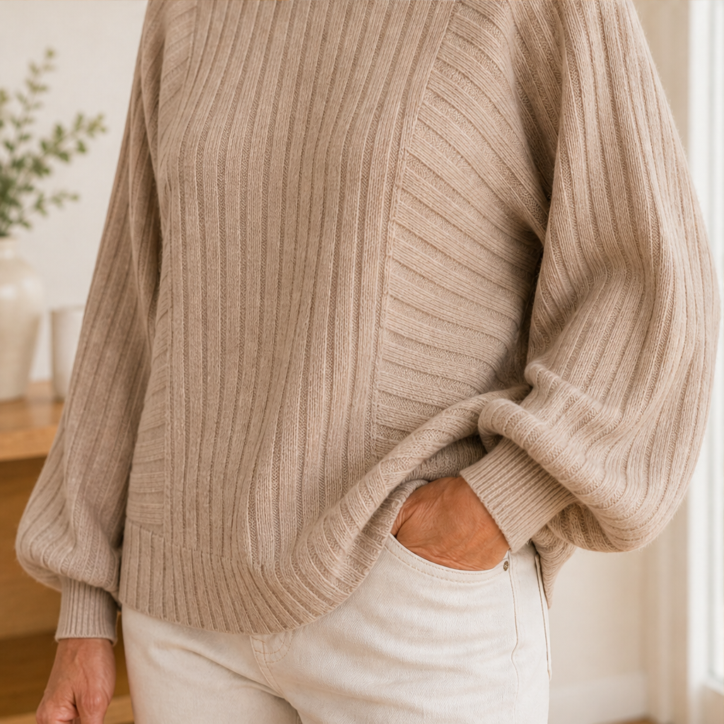 Varonne – Pullover Girocollo a Maniche a Lanterna lifestyle