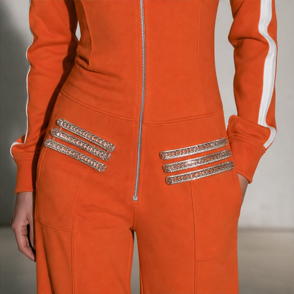 Voltera – Tuta Jumpsuit Militare in Felpa lifestyle