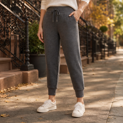 Morvinta – Pantaloni Jogger Cropped con Coulisse lifestyle