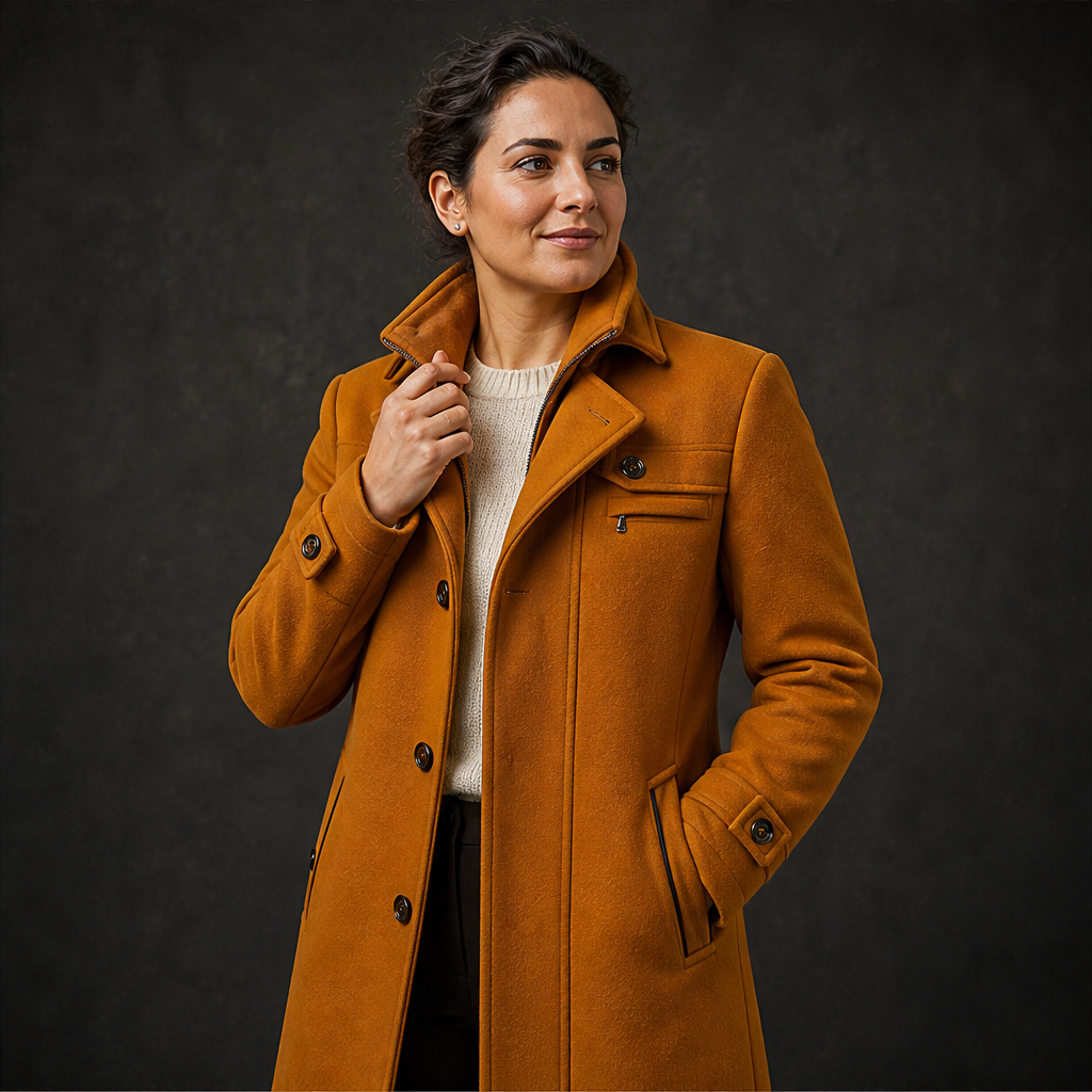 Varonio – Cappotto in Lana con Bottoni lifestyle