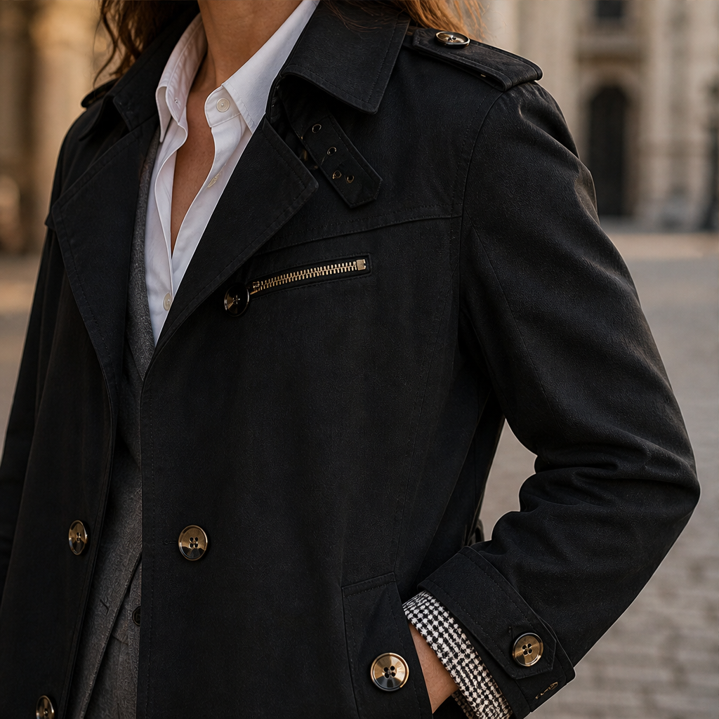 Milvora – Giacca Lunga in Cotone Lavato lifestyle