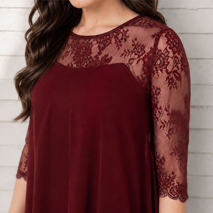 Lorentia – Abito Asimmetrico con Pizzo lifestyle