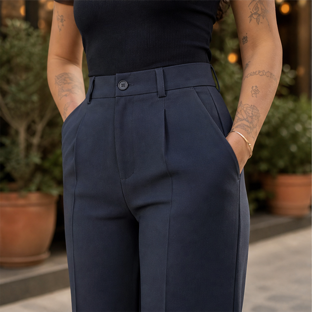 Varonti – Pantaloni Dritti Vita Alta lifestyle