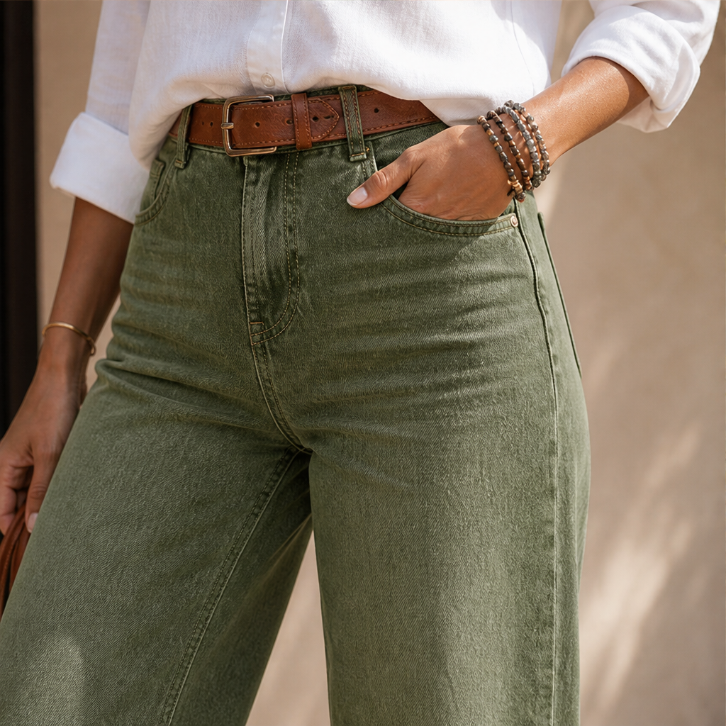 Velarosa – Jeans a Gamba Larga Vita Alta lifestyle