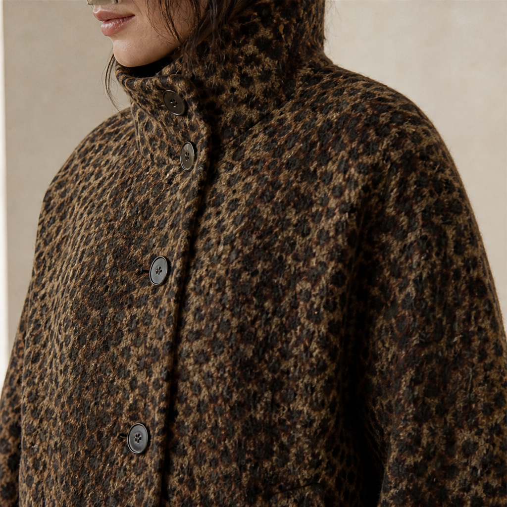 Velmara – Cappotto Corto Effetto Leopardo lifestyle