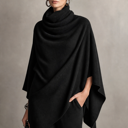 Voralia – Completo Cappa Collo Alto e Pantaloni Larghi lifestyle
