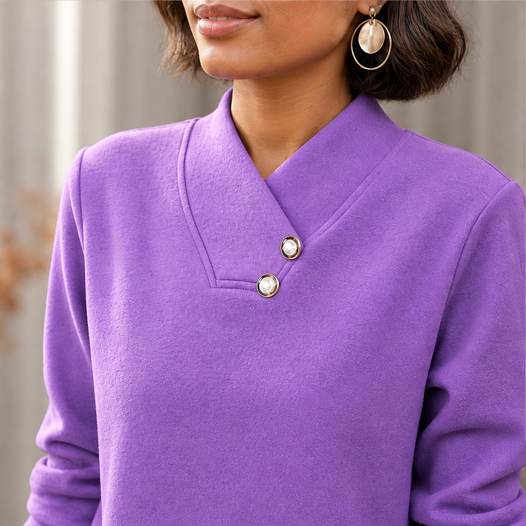Bonya – Maglia Scollo a V con Bottoni lifestyle