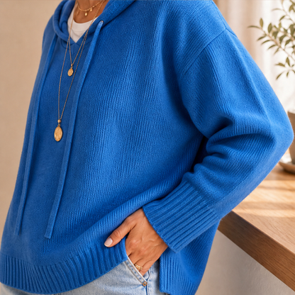 Novarine – Maglione Girocollo con Cappuccio in Maglia lifestyle