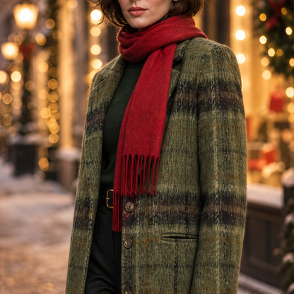 Varonne – Cappotto Lungo in Tweed a Quadri lifestyle