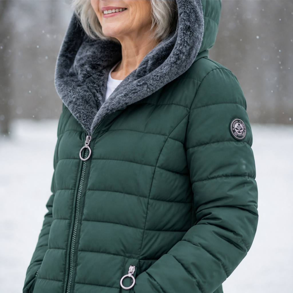 Luania – Piumino Lungo con Cappuccio Oversize lifestyle