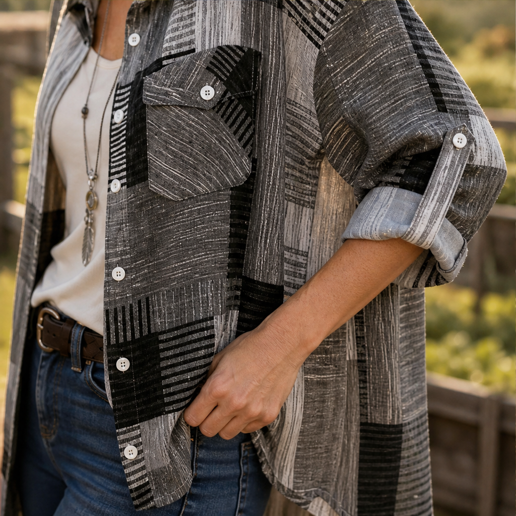 Vaneira – Camicia a Quadri Oversize Anti-UV lifestyle