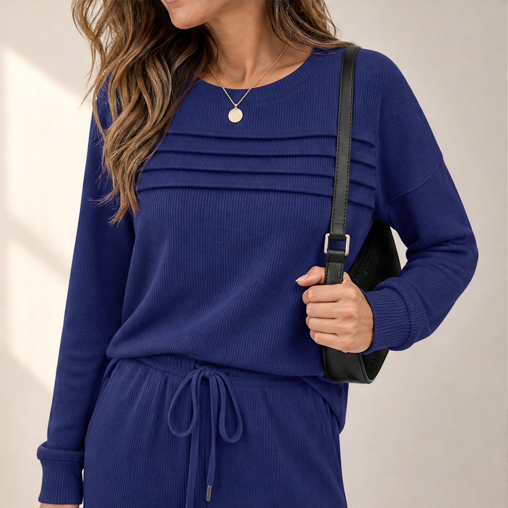 Morvenda – Girocollo Costine e Pantaloni Coulisse lifestyle