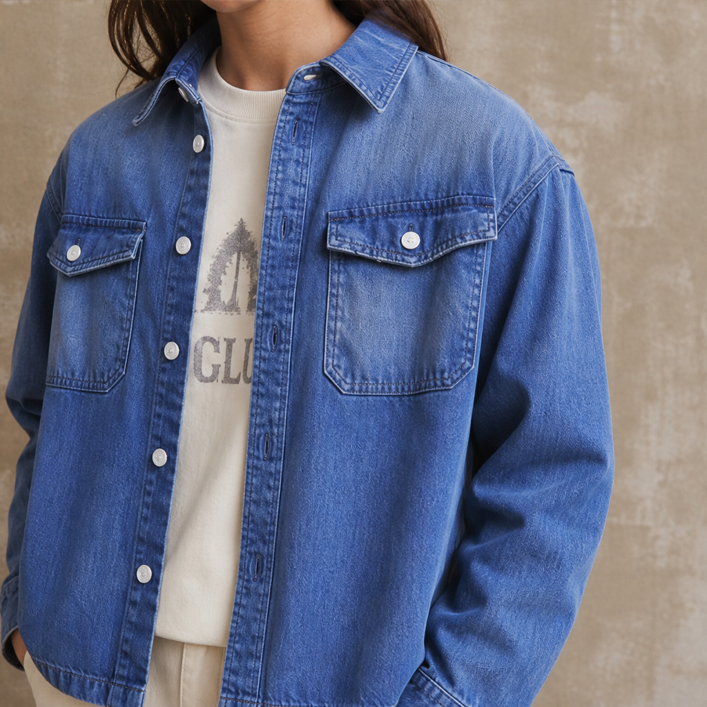 Vorano – Giacca-Camicia Oversize in Denim lifestyle