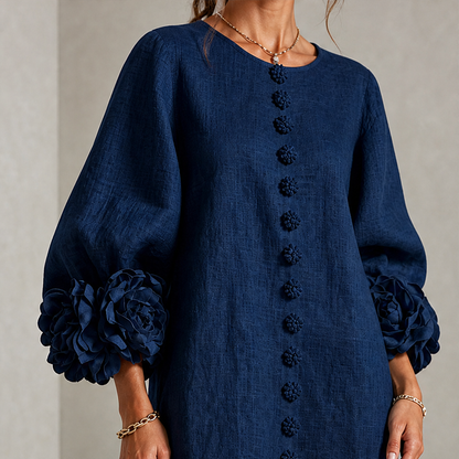 Florenne – Abito Mini con Polsini Floreali lifestyle