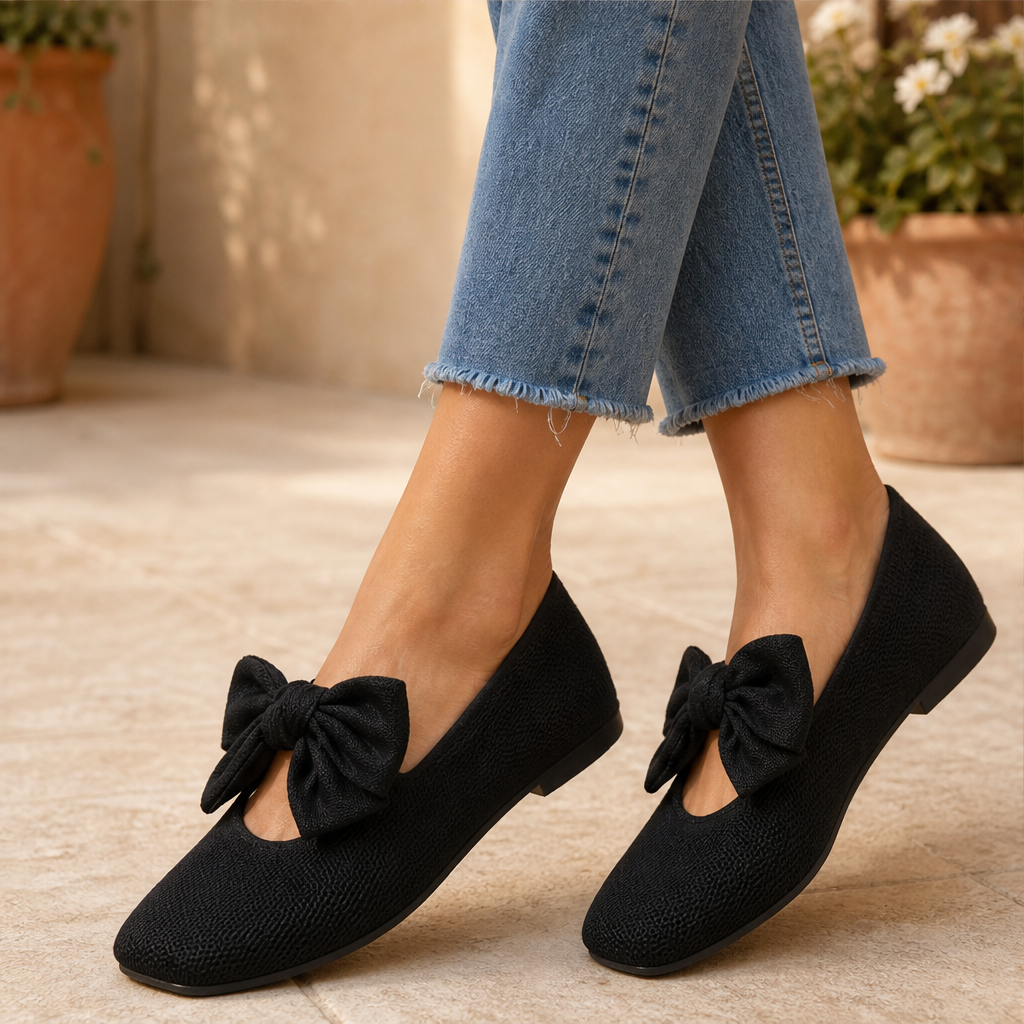 Novelletta – Ballerine in Maglia con Fiocco lifestyle