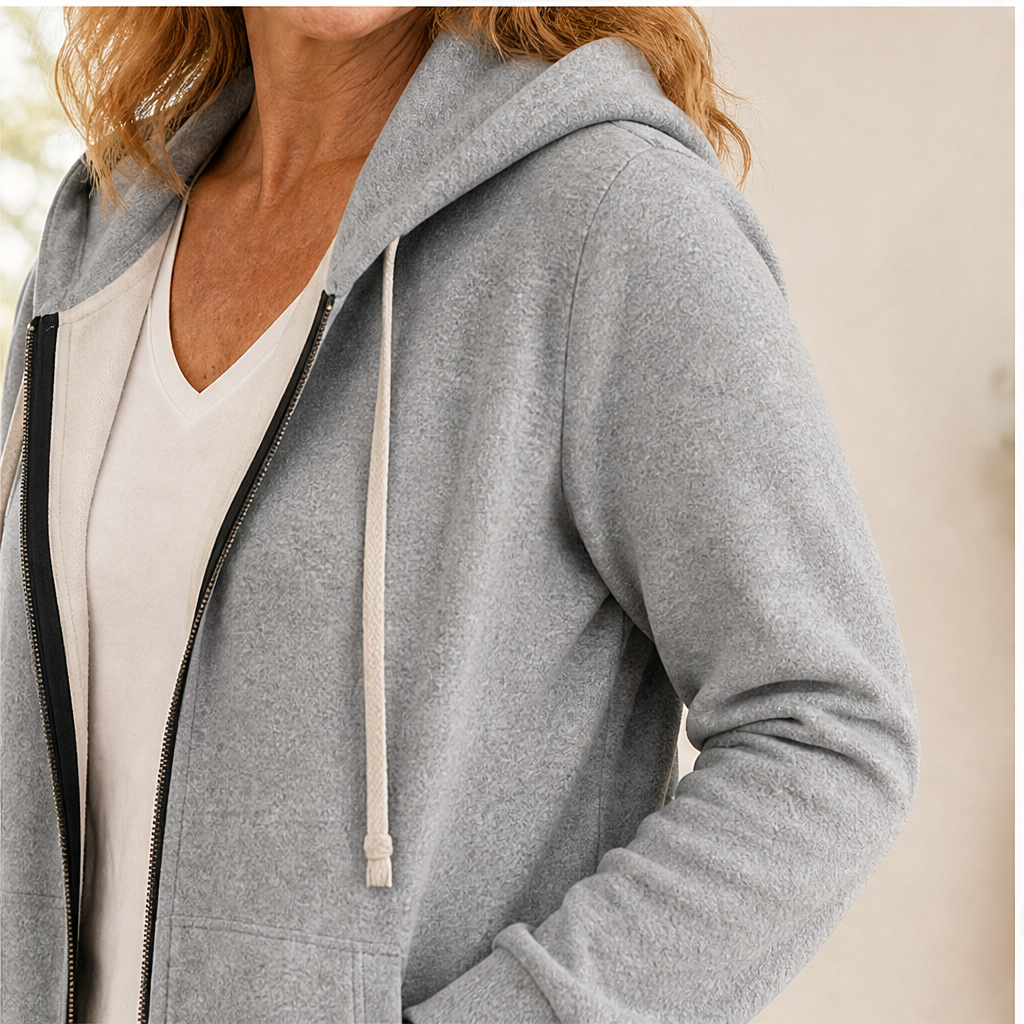 Felisora – Felpa Lunga con Cappuccio e Zip lifestyle
