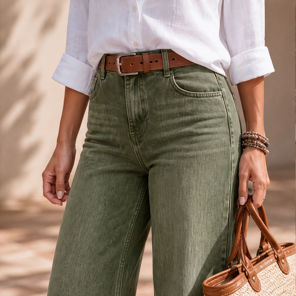 Velmora – Jeans a Gamba Larga Vita Alta lifestyle