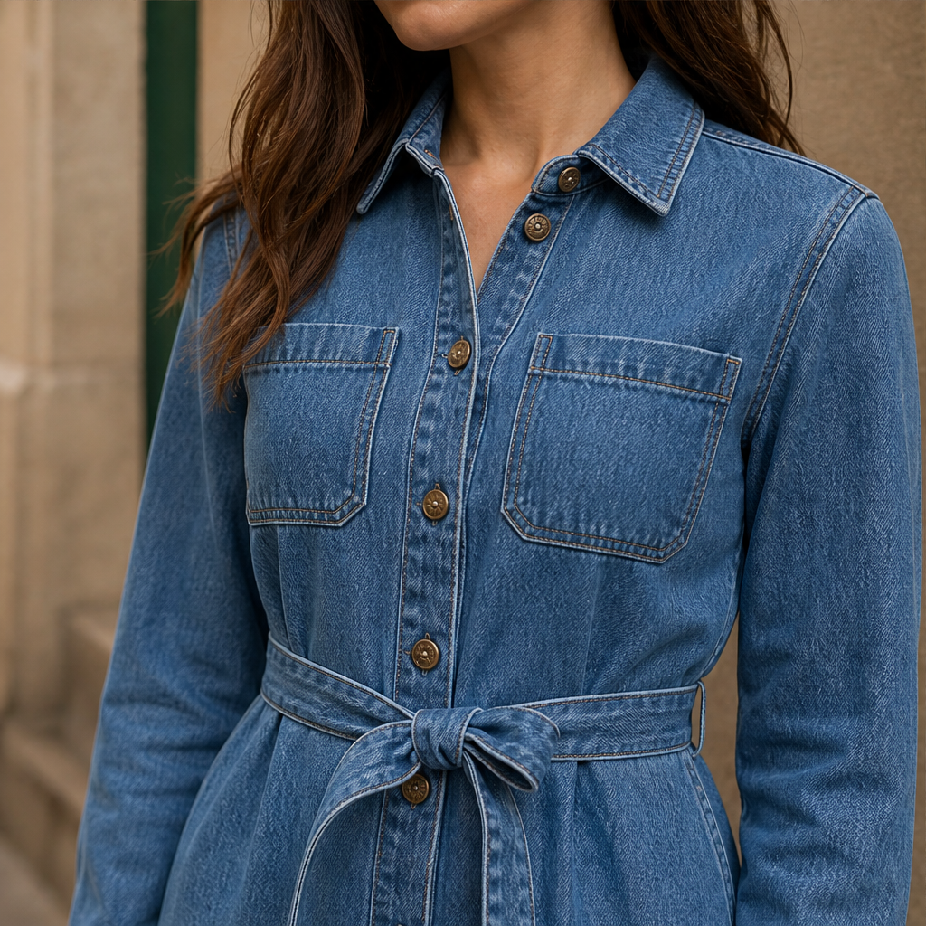 Camberlin – Abito Chemisier in Denim con Cintura lifestyle