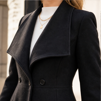 Veluria – Cappotto Slim Fit in Misto Lana con Risvolto lifestyle