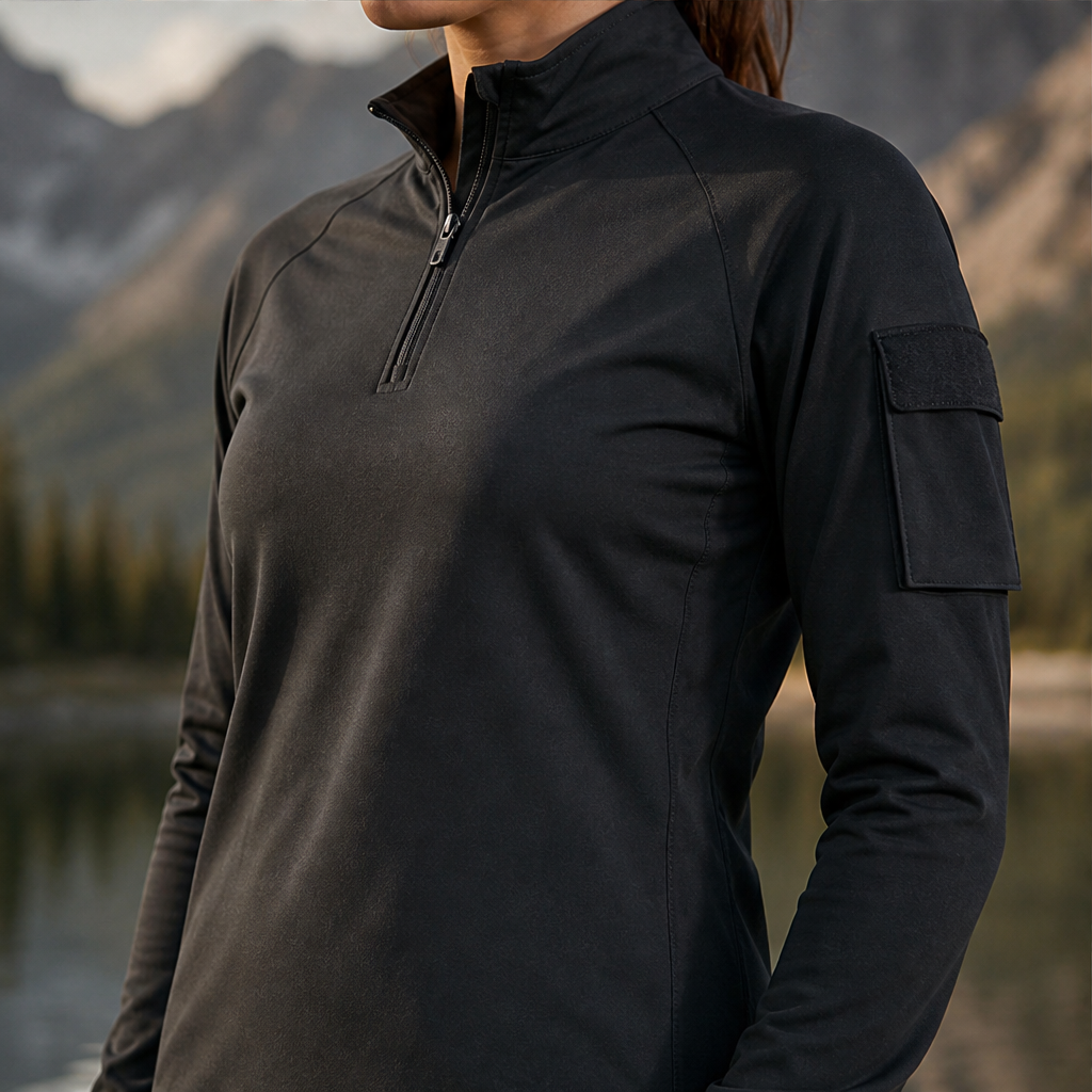 Trailonda – Top Sportivo Multitasche Quarter-Zip lifestyle