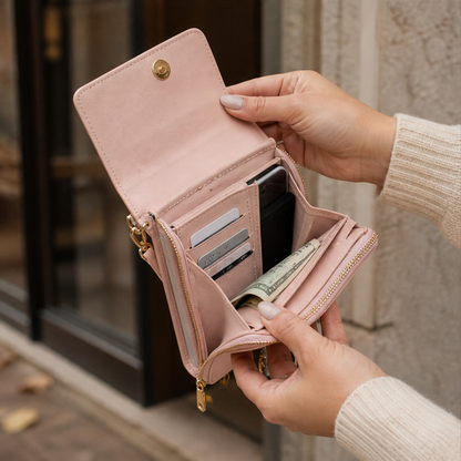 Velmora – Borsa Crossbody Touchscreen Porta Cellulare lifestyle