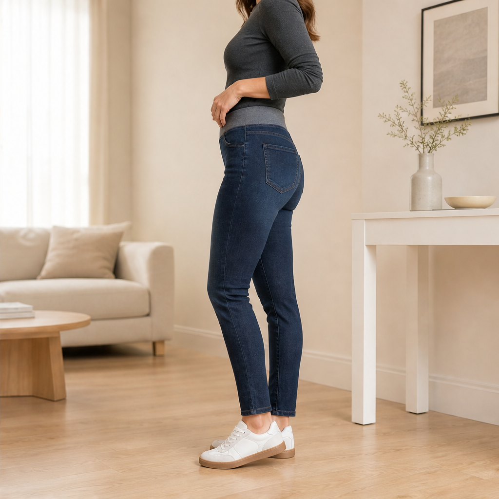 Velmora – Jeans Pull-On Slim Fit Vita Alta lifestyle