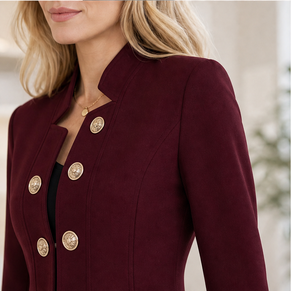 Corselia – Blazer Slim Fit con Collo alla Coreana lifestyle