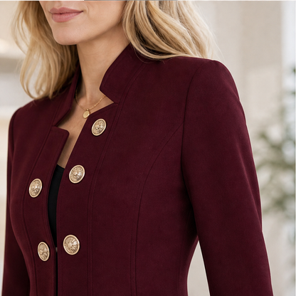 Corselia – Blazer Slim Fit con Collo alla Coreana lifestyle