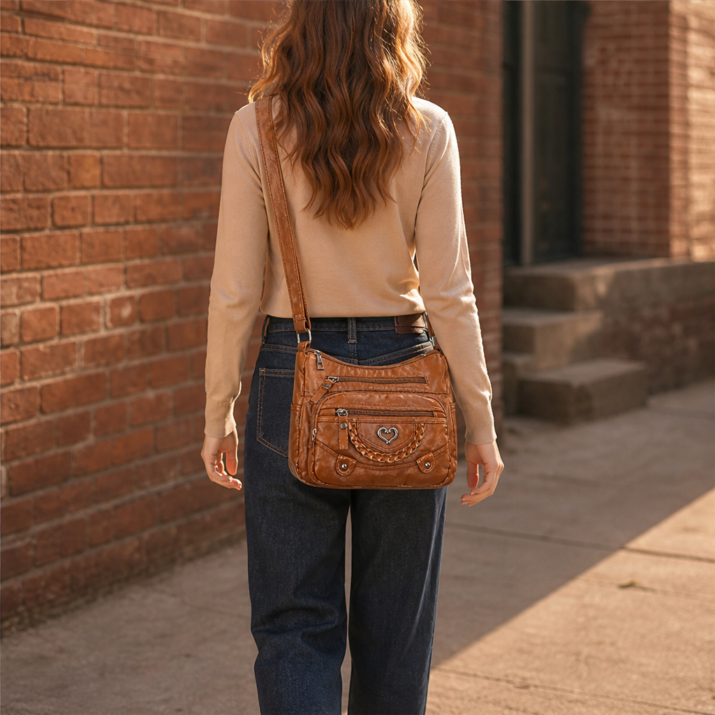 Vellora – Borsa a Tracolla Multitasche in Pelle PU lifestyle