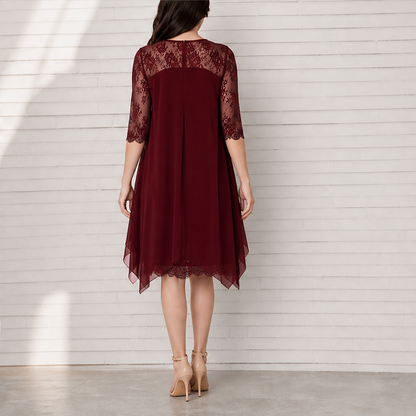 Lorentia – Abito Asimmetrico con Pizzo lifestyle