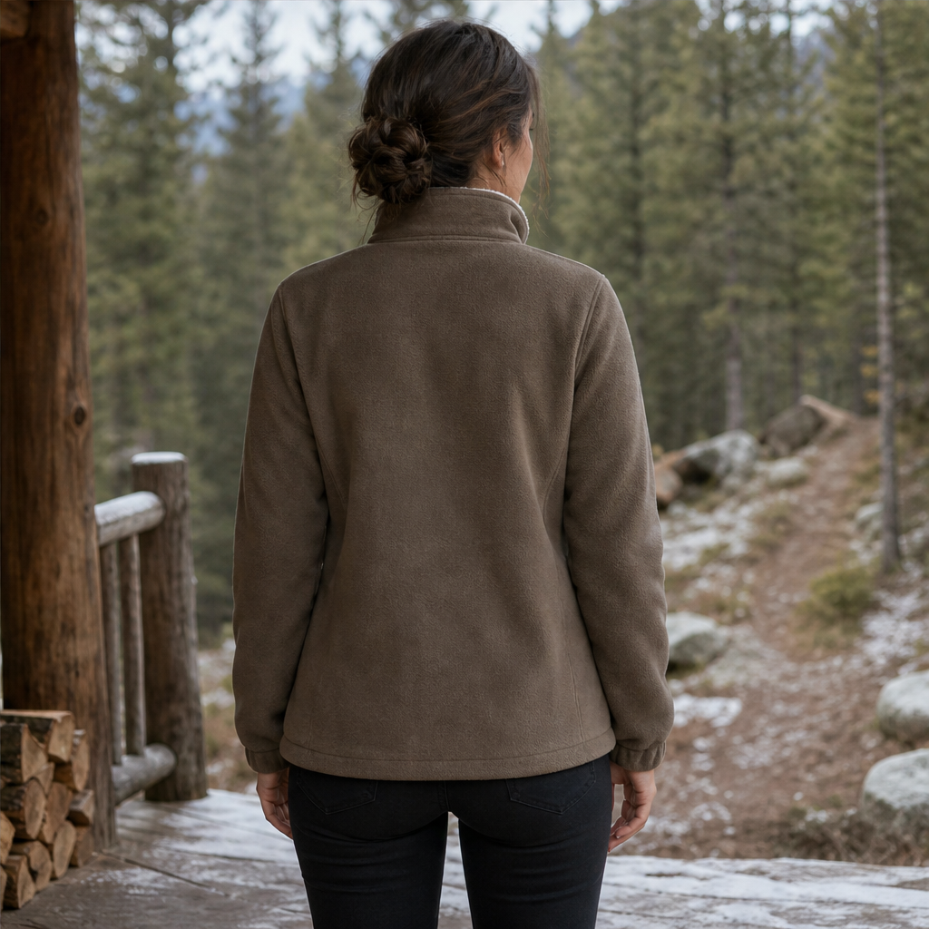 Calorina – Giacca Foderata in Pile con Cappuccio lifestyle