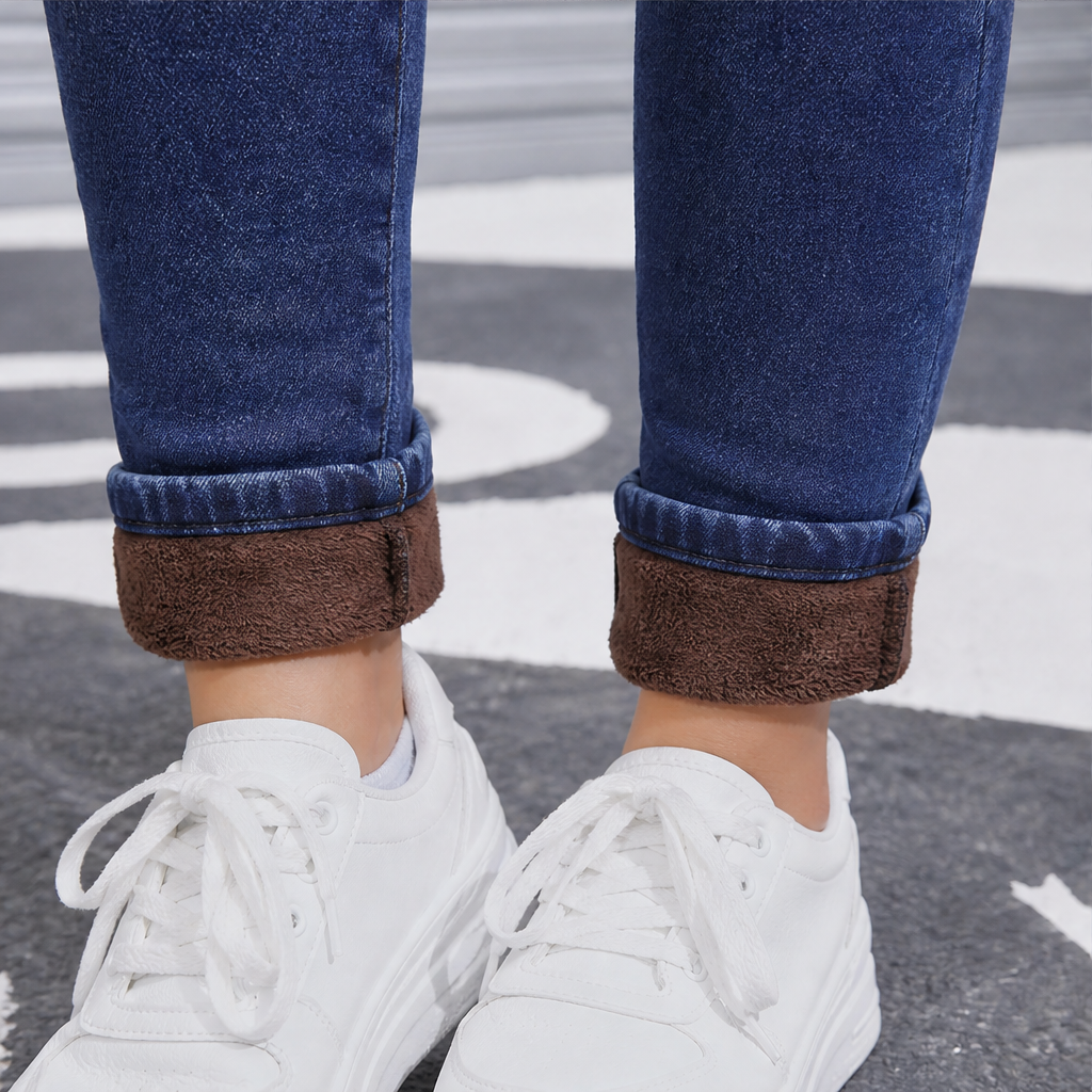 Calorra – Jeans Skinny Foderati in Pile lifestyle