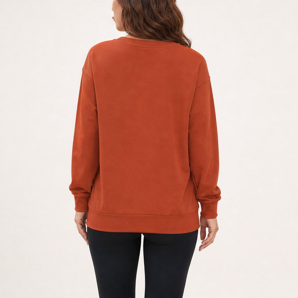 Ventalia – Felpa Scollo a V con Tasca Canguro lifestyle