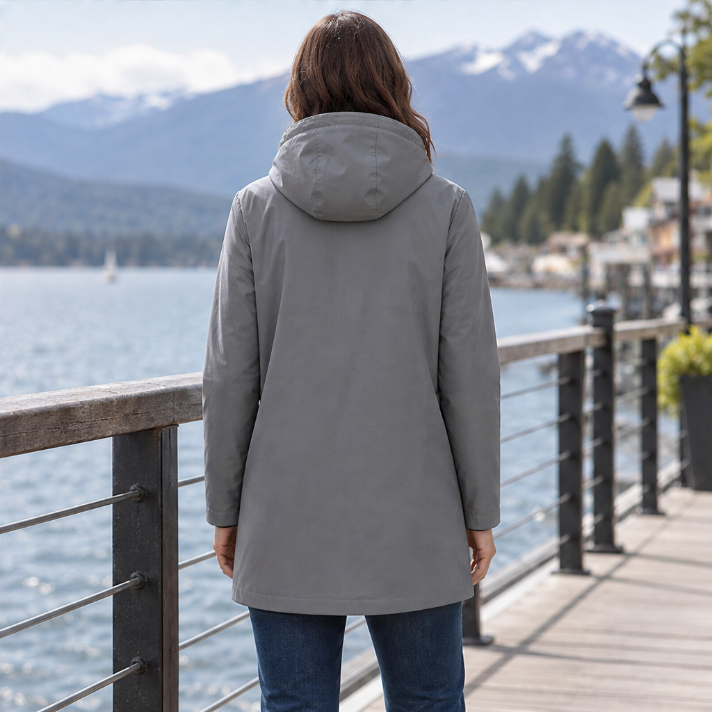 Novarla – Cappotto Midi con Cappuccio lifestyle