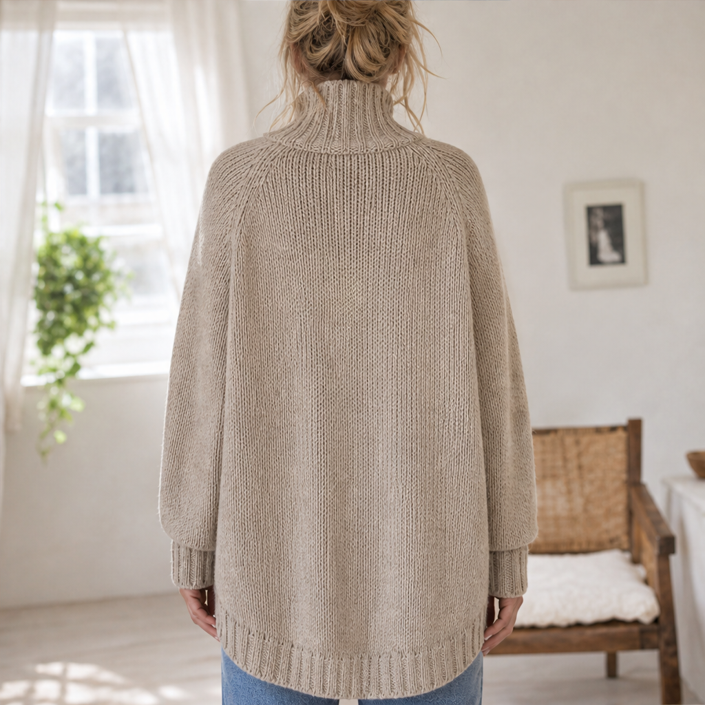 Vindalma – Maglione Dolcevita a Maniche Pipistrello lifestyle