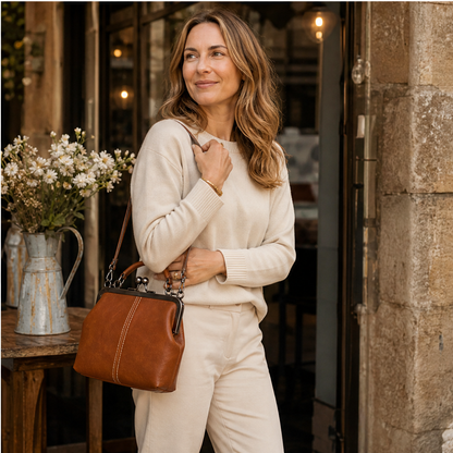 Vareloma – Borsa Vintage con Chiusura a Clamp lifestyle