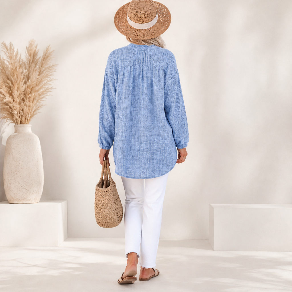 Ventarosa – Blusa Oversize in Garza di Cotone lifestyle