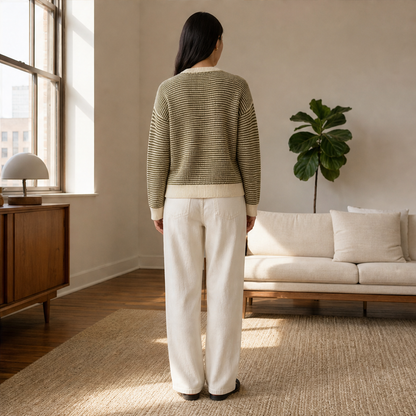 Molvera – Cardigan in Maglia a Righe lifestyle