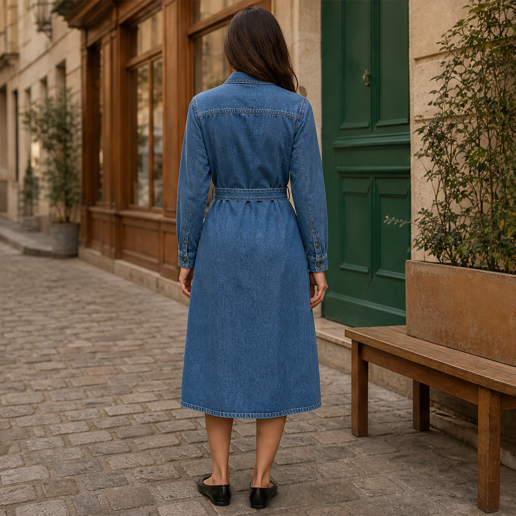 Camberlin – Abito Chemisier in Denim con Cintura lifestyle