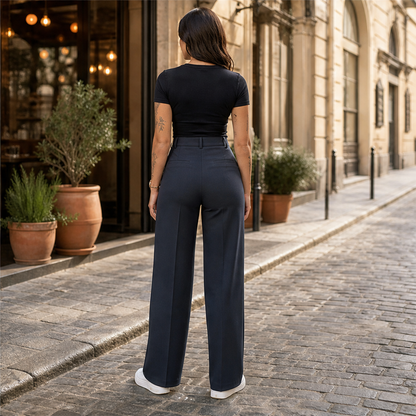 Varonti – Pantaloni Dritti Vita Alta lifestyle