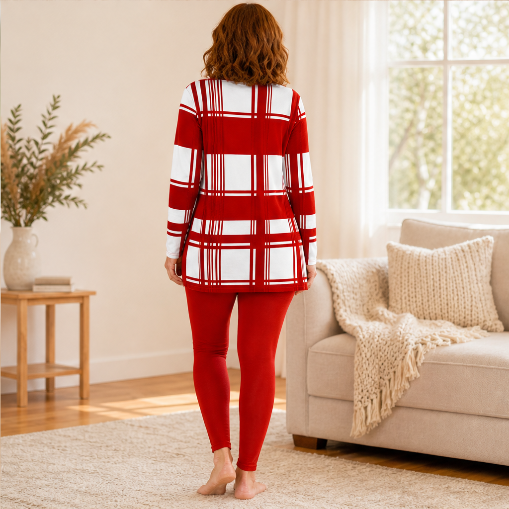 Calvera – Completo Top a Quadri e Leggings lifestyle