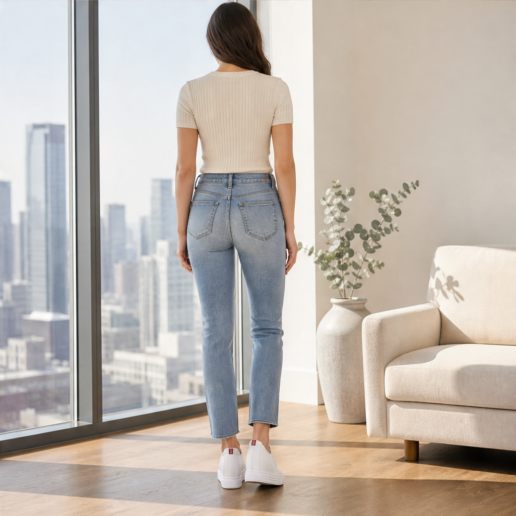Alzara – Scarpe Slip-On in Pelle con Zeppa Invisibile lifestyle