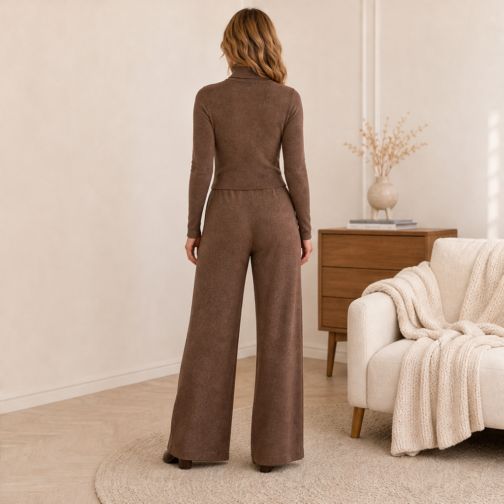 Varnesca – Completo Dolcevita e Pantaloni Larghi lifestyle