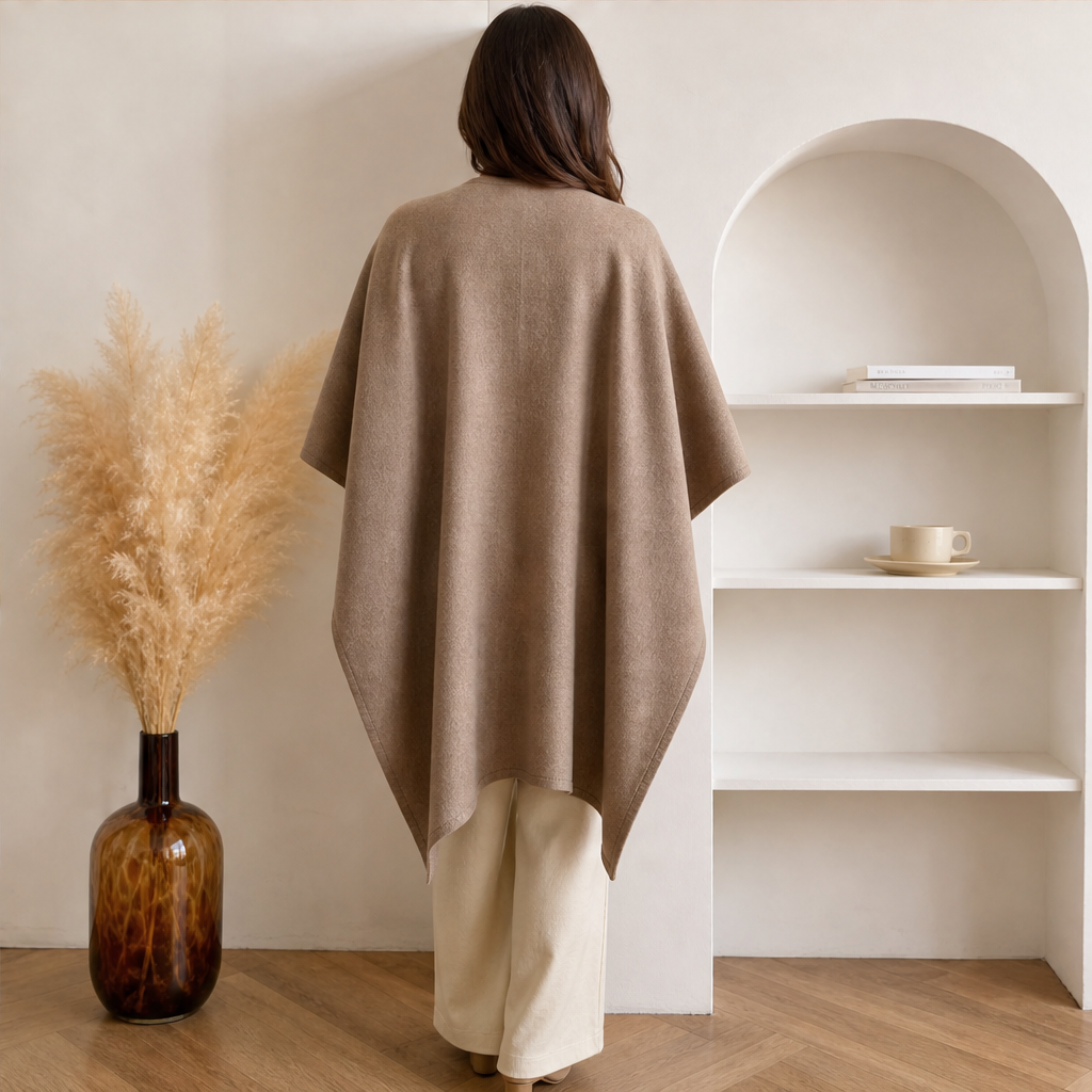 Mantolia – Poncho Mantella in Lana con Cintura lifestyle