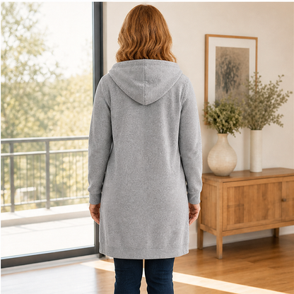 Felisora – Felpa Lunga con Cappuccio e Zip lifestyle